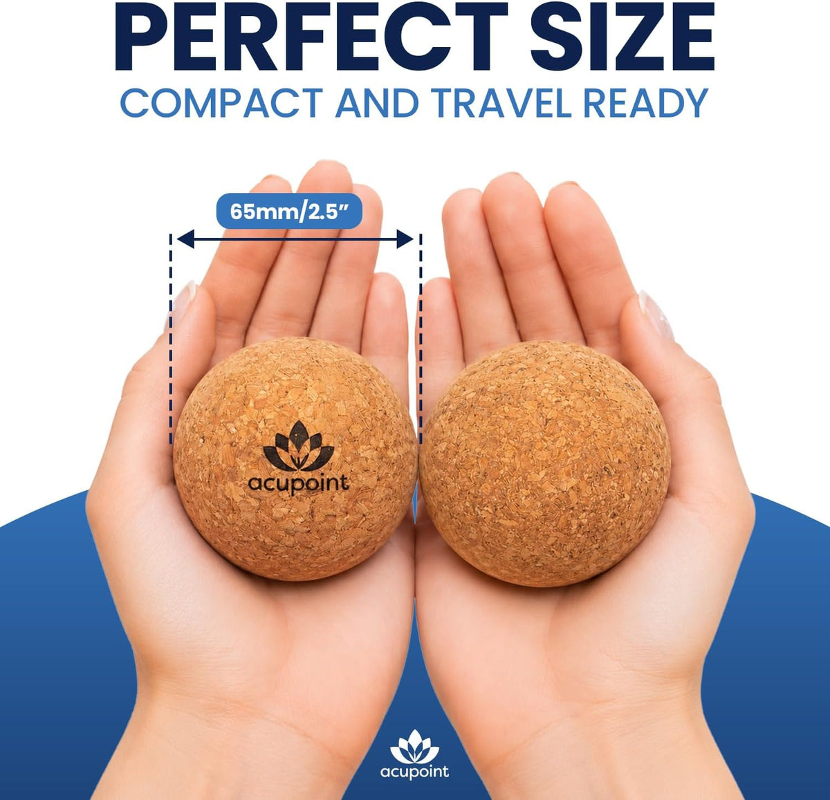 Physical Massage Therapy Ball Set - Ideal for Yoga, Deep Tissue Massage, Trigger Point Therapy and Myofascial Release Physical Therapy Equipment