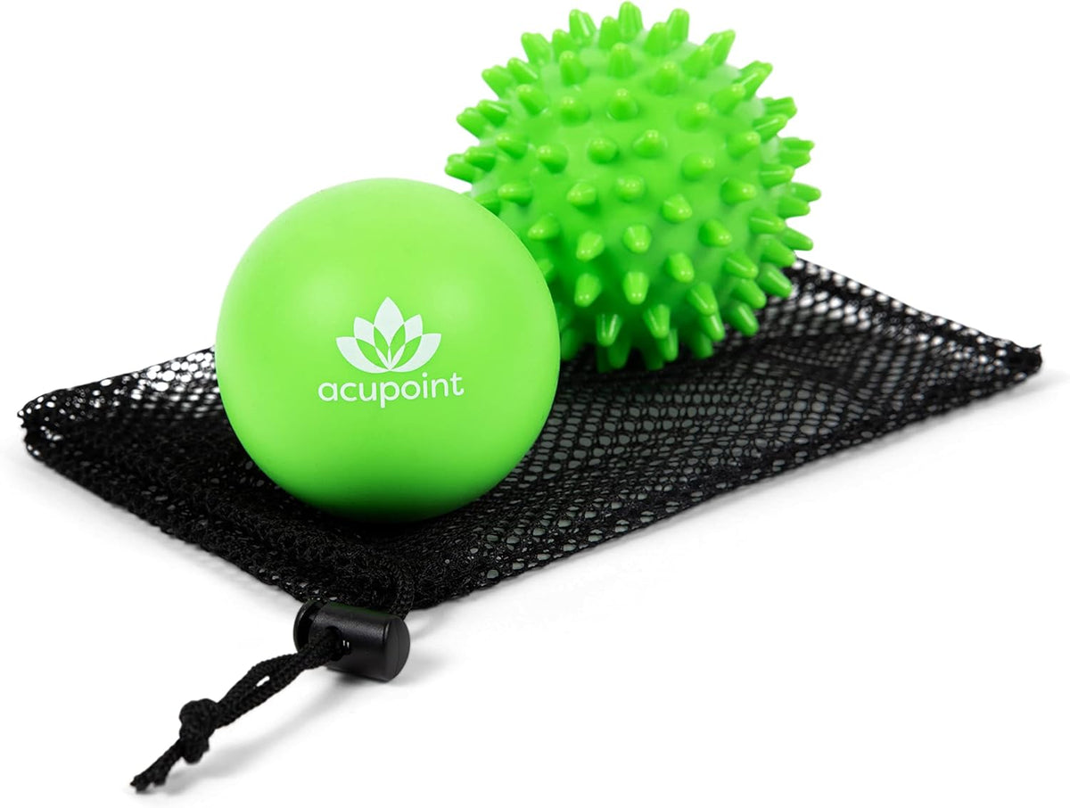 Physical Massage Therapy Ball Set - Ideal for Yoga, Deep Tissue Massage, Trigger Point Therapy and Myofascial Release Physical Therapy Equipment