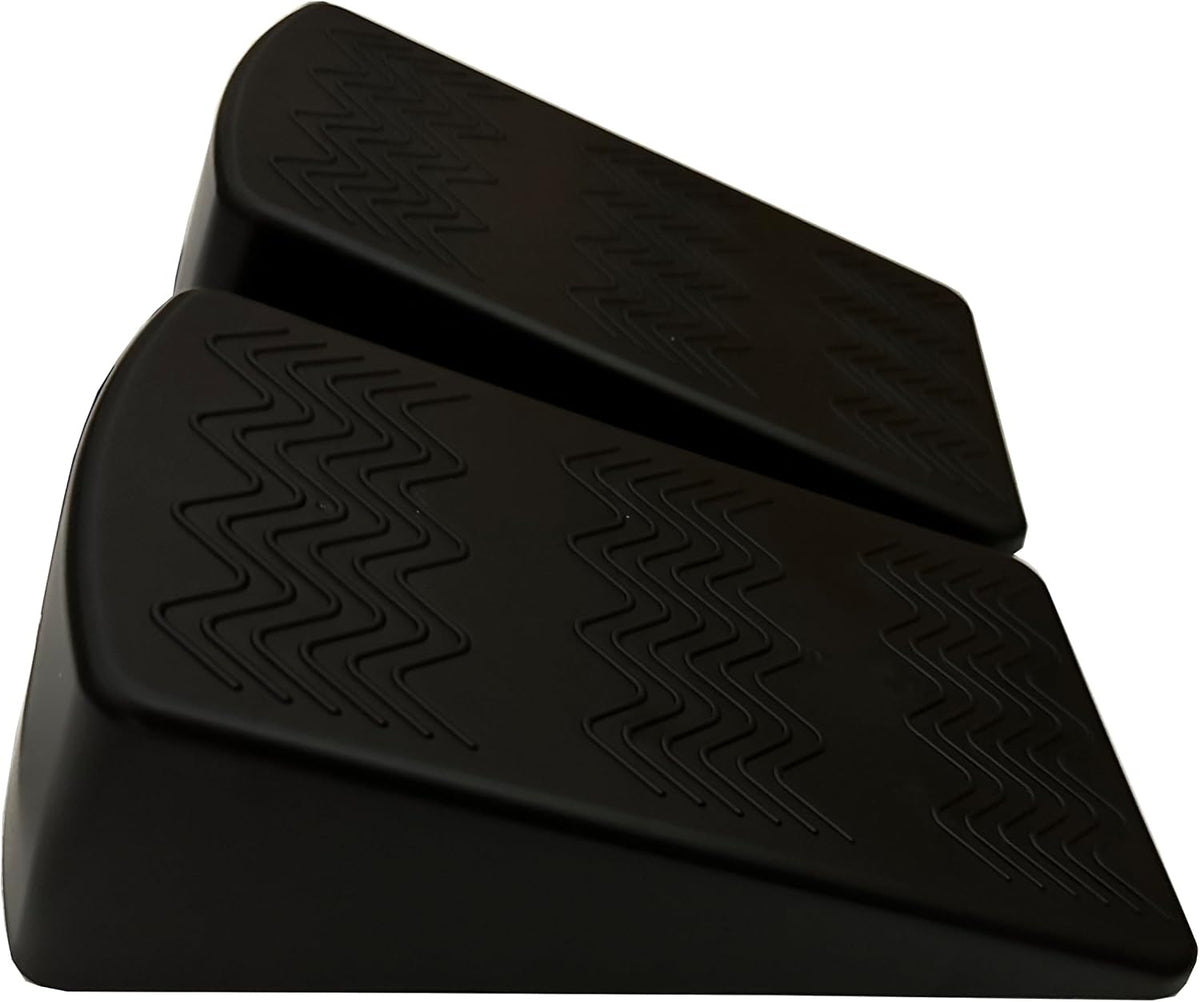 Slant Board for Squats, Yoga Wedge Block Pairs, Black Calf Stretcher Exercise Ramps for Weightlifting Pilates Home Gym Fitness