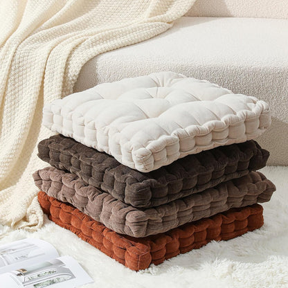 4 Pcs Mixed Colors Large Floor Pillow Cushion, Square 20 x 20