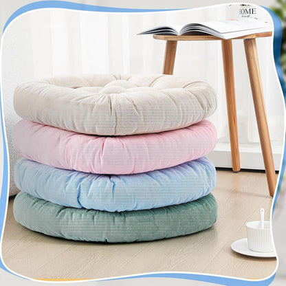4 Pcs Mixed Colors Large Floor Pillow Cushion, Square 20 x 20