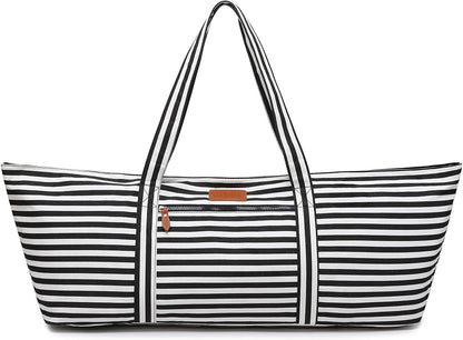 Large Yoga Mat Bag for Women & Men, Full-Zip Gym Bag with Yoga Mat Holder