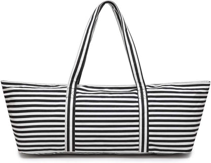 Large Yoga Mat Bag for Women & Men, Full-Zip Gym Bag with Yoga Mat Holder