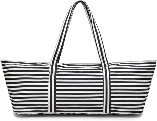 Large Yoga Mat Bag for Women & Men, Full-Zip Gym Bag with Yoga Mat Holder