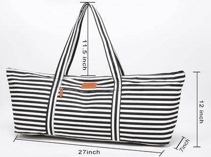 Large Yoga Mat Bag for Women & Men, Full-Zip Gym Bag with Yoga Mat Holder