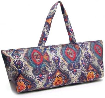 Large Yoga Mat Bag for Women & Men, Full-Zip Gym Bag with Yoga Mat Holder