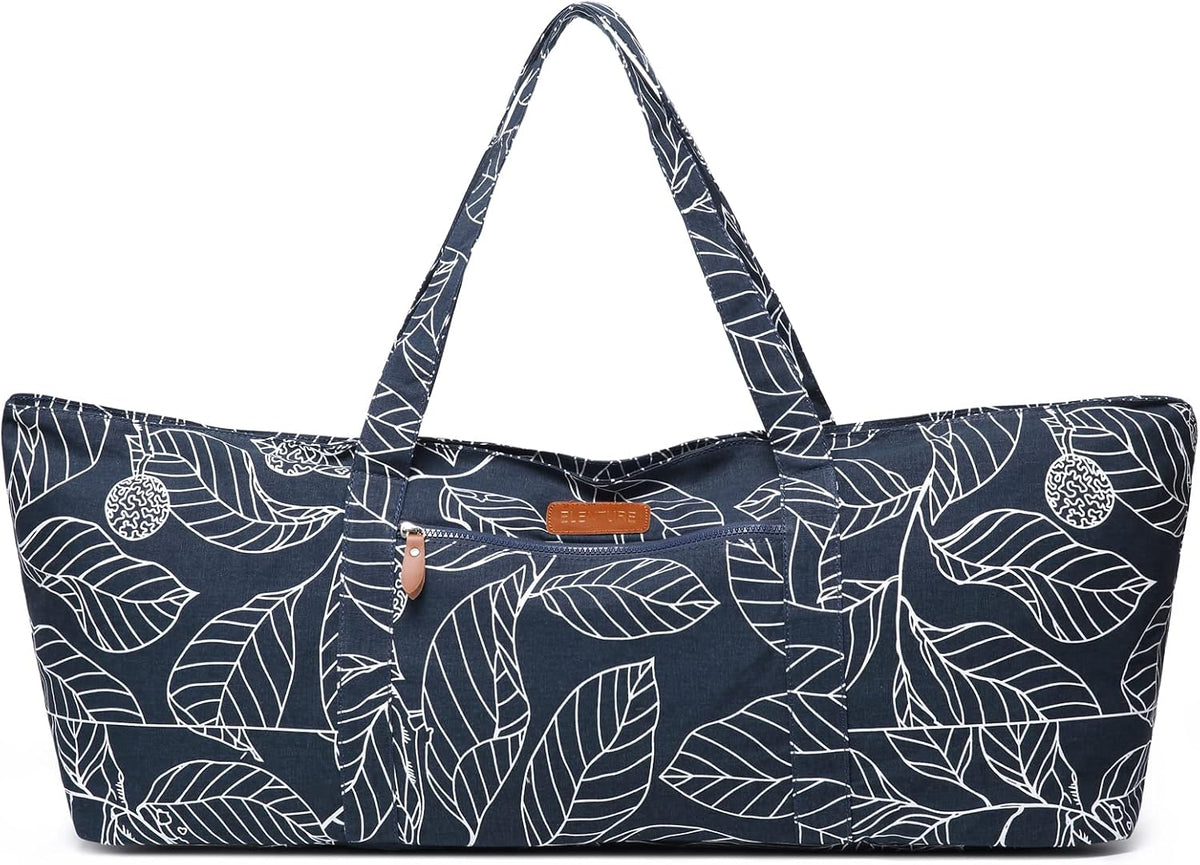 Large Yoga Mat Bag for Women & Men, Full-Zip Gym Bag with Yoga Mat Holder