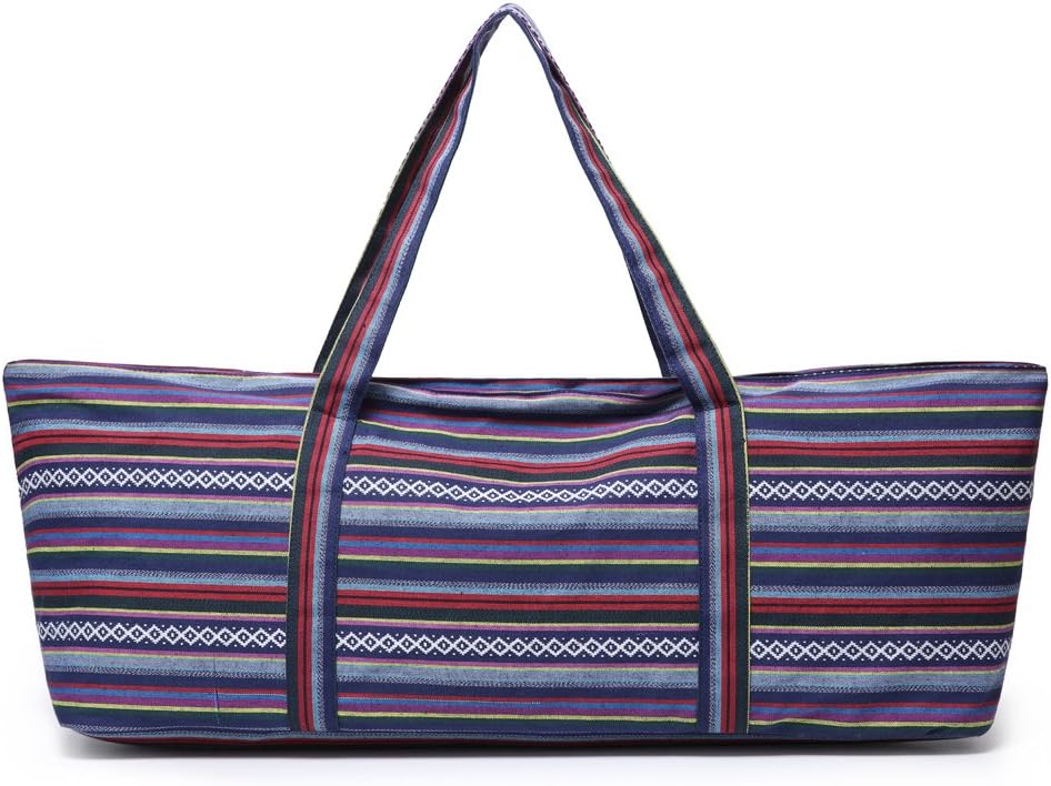 Large Yoga Mat Bag for Women & Men, Full-Zip Gym Bag with Yoga Mat Holder