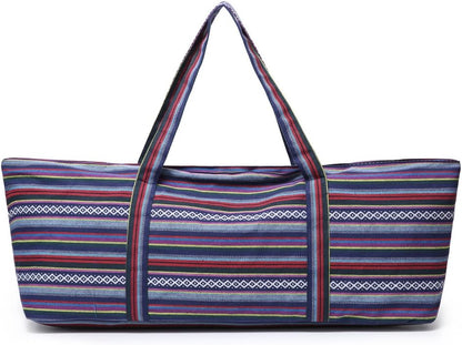 Large Yoga Mat Bag for Women & Men, Full-Zip Gym Bag with Yoga Mat Holder