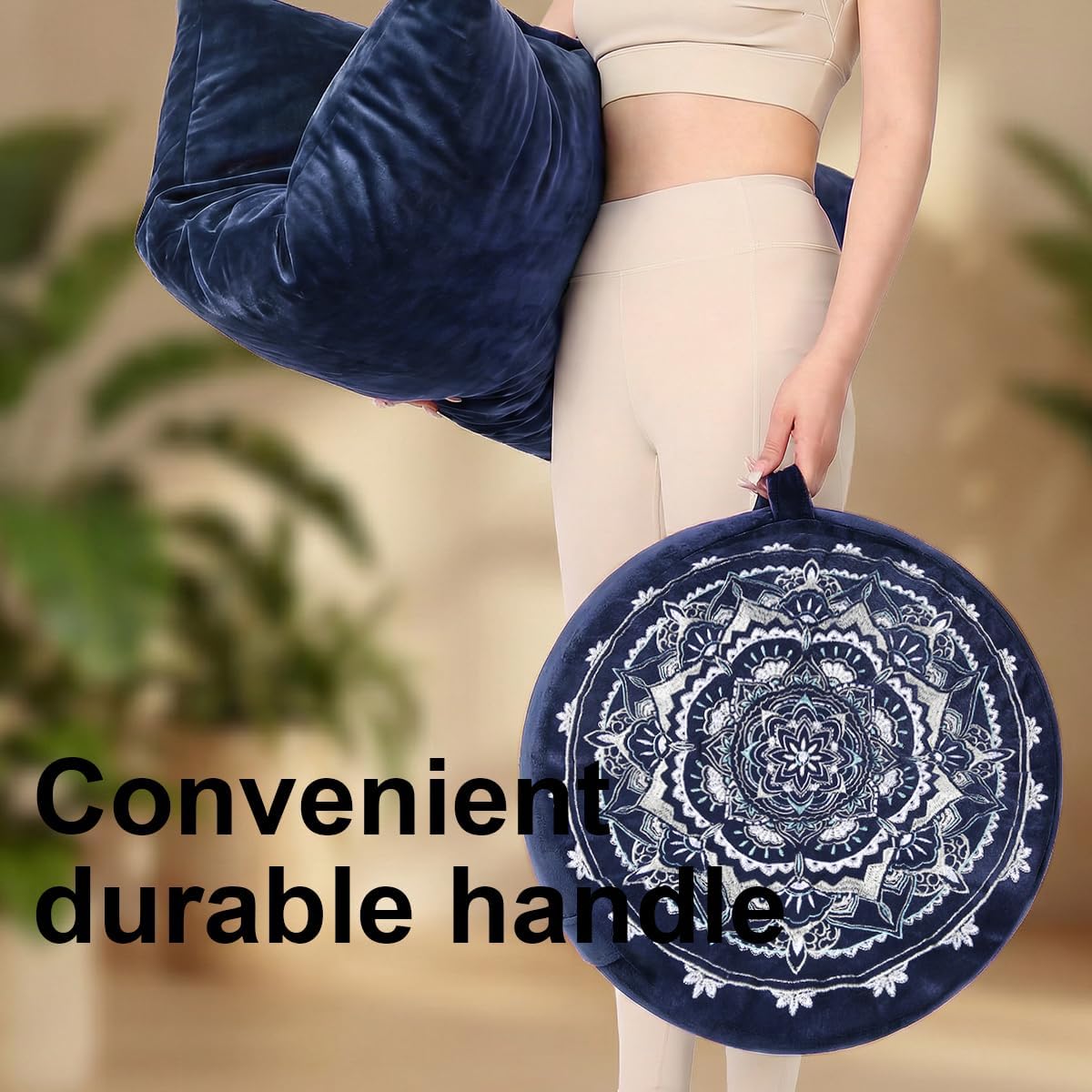 Ultimate Meditation Cushion Set – 2-in-1 Zafu & Zabuton, Buckwheat & Memory Foam, Velvet Cover for Yoga & Mindfulness (Purple)