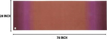 MELLOWBUFF Hand-Woven Cotton Yoga Mat – 100% Natural Cloth Yoga Rug for Hot Yoga, Exercise, Workout, Fitness & Meditation – Absorbent, Washable Yoga Rug, 78 x 28 Inches