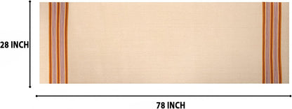 MELLOWBUFF Hand-Woven Cotton Yoga Mat – 100% Natural Cloth Yoga Rug for Hot Yoga, Exercise, Workout, Fitness & Meditation – Absorbent, Washable Yoga Rug, 78 x 28 Inches