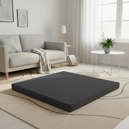 Velvet Zabuton Meditation Mat - Large Floor Pillow for Adults & Yoga Meditation Cushion - High Density Foam Floor Seating with Washable Cover, 31x31 Inch (Green)