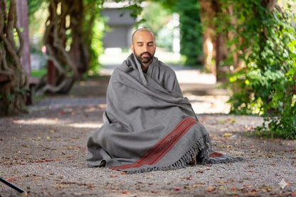 Exotic Meditation Shawl - Large Unisex Prayer Wrap, Oversize Scarf & Versatile Indian Stole Blanket
