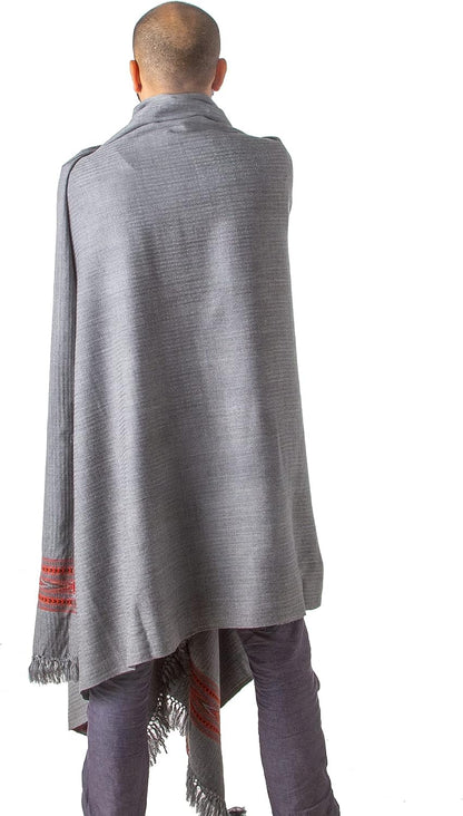 Exotic Meditation Shawl - Large Unisex Prayer Wrap, Oversize Scarf & Versatile Indian Stole Blanket
