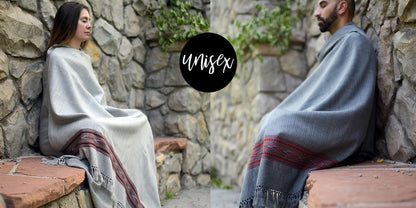 Exotic Meditation Shawl - Large Unisex Prayer Wrap, Oversize Scarf & Versatile Indian Stole Blanket