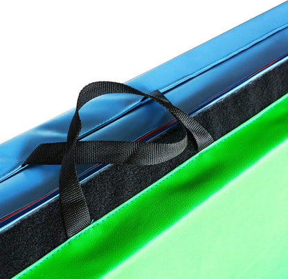 4'x8'x2" Gymnastics Mat, Home Exercise Mat with Carrying Handles, Folding Gym Workout Tumbling Mat for Yoga, Pilates, Stretching, MMA, Core Workouts, Fitness Aerobics Mats for Gym Training