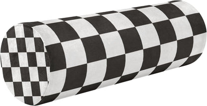 c Neck Roll Pillow Bolster Round Health Memory Foam Long Cervical Cylinder Pillows with Removable Washable Cover for Body Bed Legs Back Yoga - Colors A