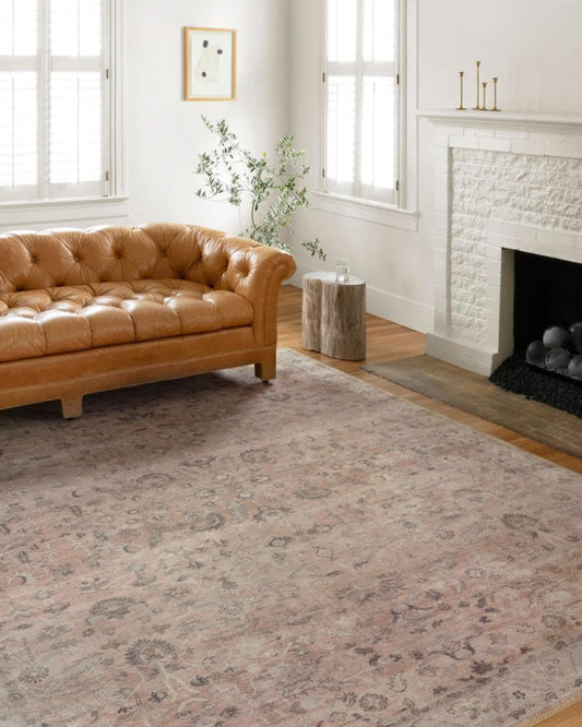 Hathaway Blush/Multi 2'-6" x 7'-6" Runner Rug