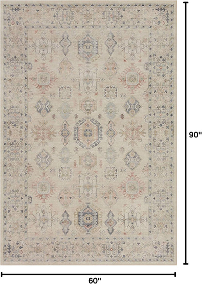 Hathaway Blush/Multi 2'-6" x 7'-6" Runner Rug