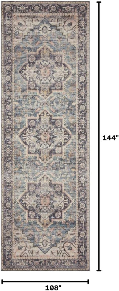 Hathaway Blush/Multi 2'-6" x 7'-6" Runner Rug