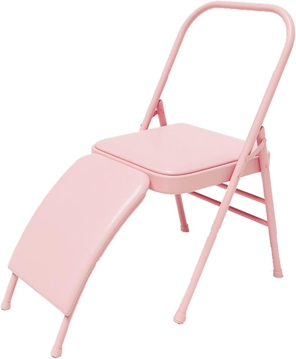 Yoga Assist Chair with Lumbar Support Professional Auxiliary Back Pain Relieving Strength Training for Home Garden(Color 5)