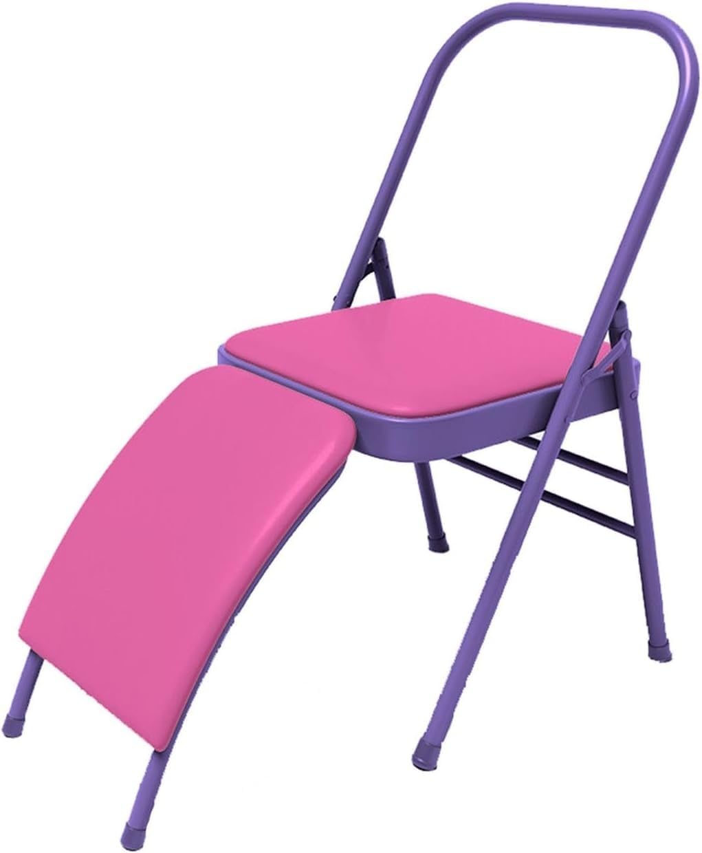 Yoga Assist Chair with Lumbar Support Professional Auxiliary Back Pain Relieving Strength Training for Home Garden(Color 5)