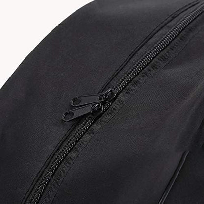 Yoga Wheel Bag Yoga Circle Storage Bag Large Capacity Double Zipper Backpack with Adjustable Strap, Black