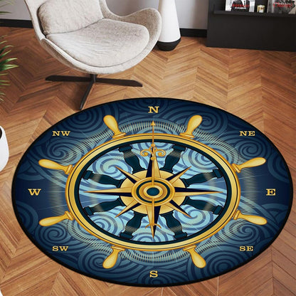 3 ft Round Gaming Rug Non Slip Floor Mat Office Gaming Room