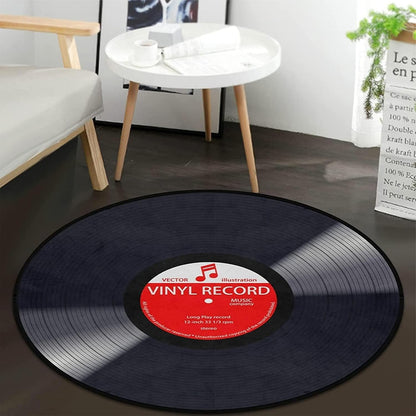 3 ft Round Gaming Rug Non Slip Floor Mat Office Gaming Room