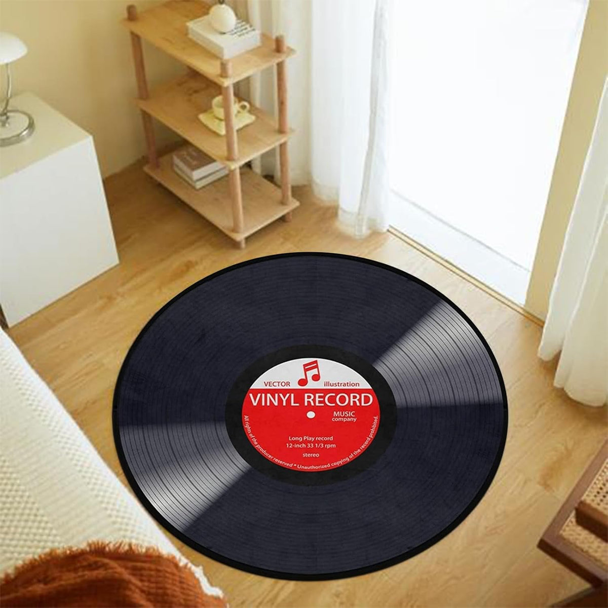 3 ft Round Gaming Rug Non Slip Floor Mat Office Gaming Room
