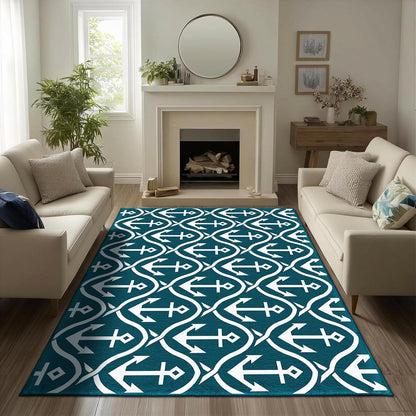 3 ft Round Gaming Rug Non Slip Floor Mat Office Gaming Room