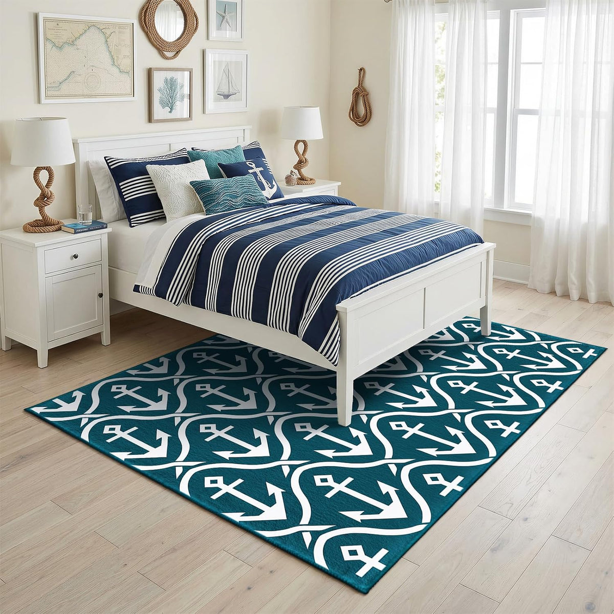 3 ft Round Gaming Rug Non Slip Floor Mat Office Gaming Room