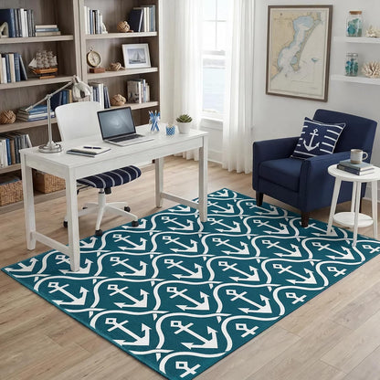 3 ft Round Gaming Rug Non Slip Floor Mat Office Gaming Room