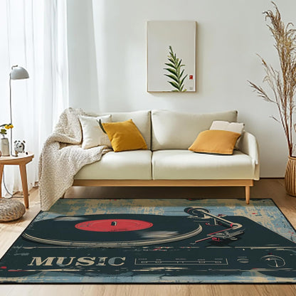 3 ft Round Gaming Rug Non Slip Floor Mat Office Gaming Room