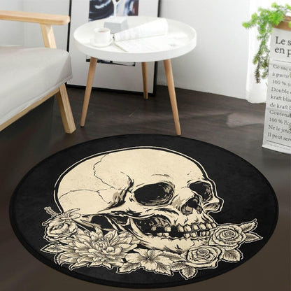 3 ft Round Gaming Rug Non Slip Floor Mat Office Gaming Room