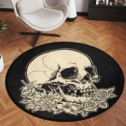 3 ft Round Gaming Rug Non Slip Floor Mat Office Gaming Room