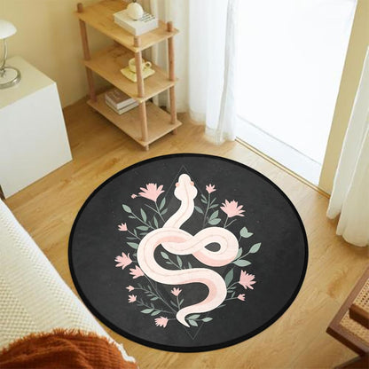 3 ft Round Gaming Rug Non Slip Floor Mat Office Gaming Room