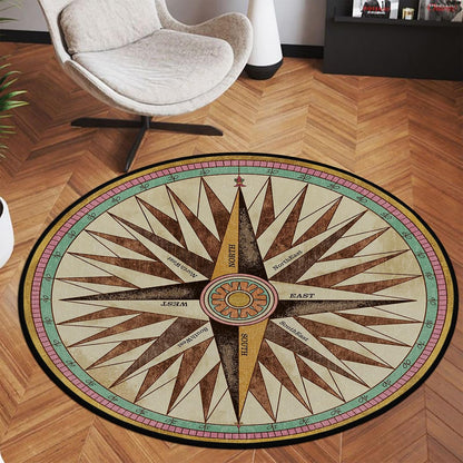 3 ft Round Gaming Rug Non Slip Floor Mat Office Gaming Room