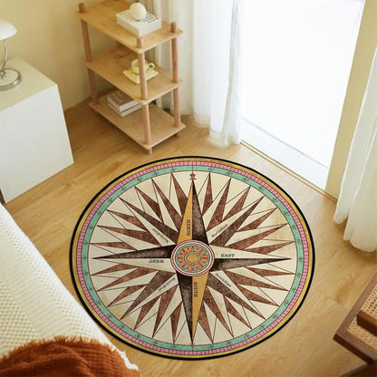 3 ft Round Gaming Rug Non Slip Floor Mat Office Gaming Room
