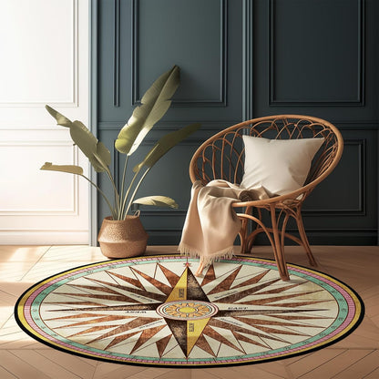 3 ft Round Gaming Rug Non Slip Floor Mat Office Gaming Room