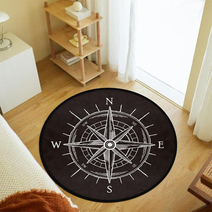 3 ft Round Gaming Rug Non Slip Floor Mat Office Gaming Room