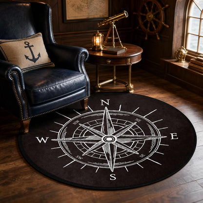 3 ft Round Gaming Rug Non Slip Floor Mat Office Gaming Room