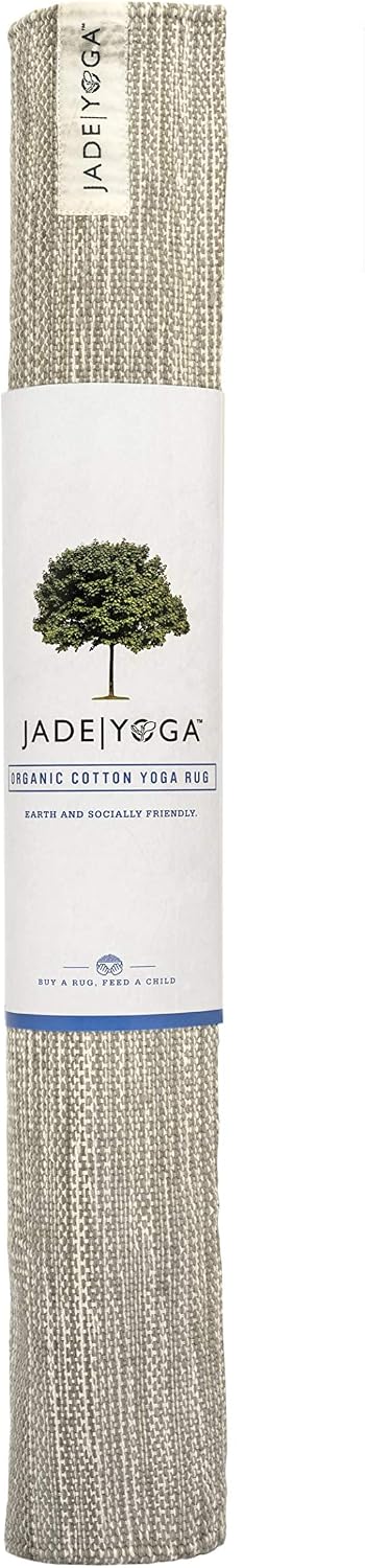 Organic Cotton Mysore Yoga Rug - Ideal Yoga Rug Mat for Restorative Yoga and Meditation - Machine Washable