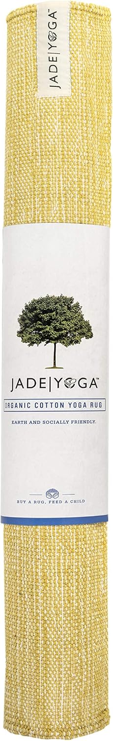 Organic Cotton Mysore Yoga Rug - Ideal Yoga Rug Mat for Restorative Yoga and Meditation - Machine Washable