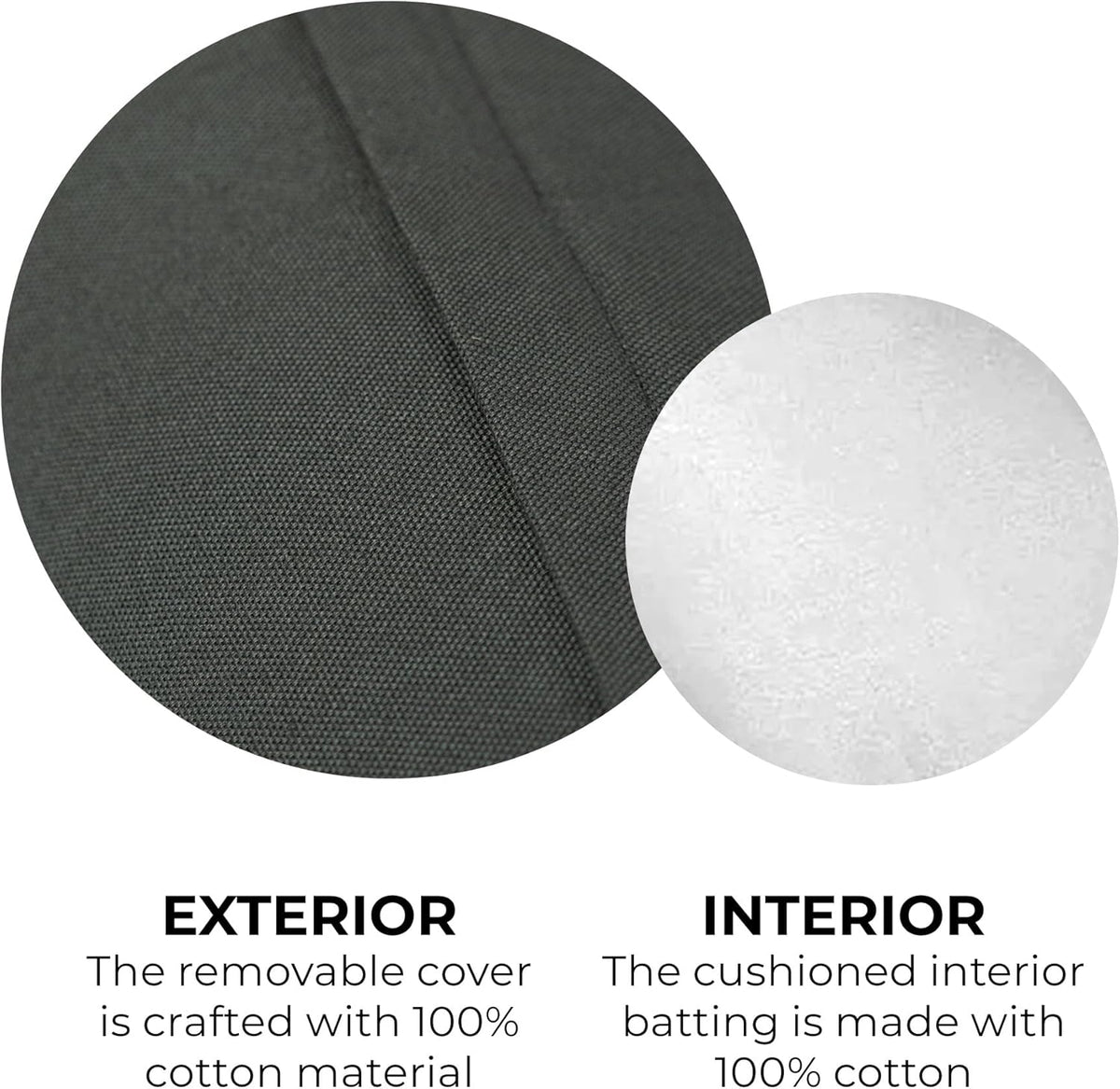 24"x8" Round Yoga Bolster with Handles