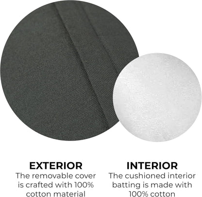 24"x8" Round Yoga Bolster with Handles