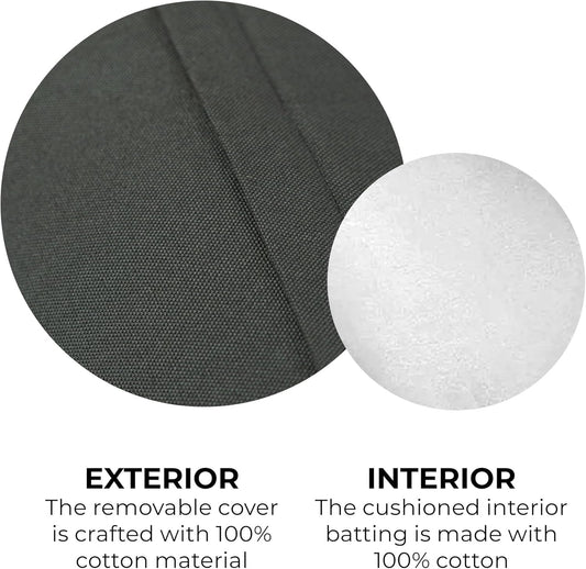 24"x8" Round Yoga Bolster with Handles
