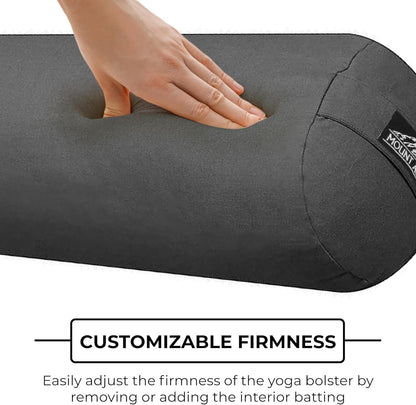 24"x8" Round Yoga Bolster with Handles