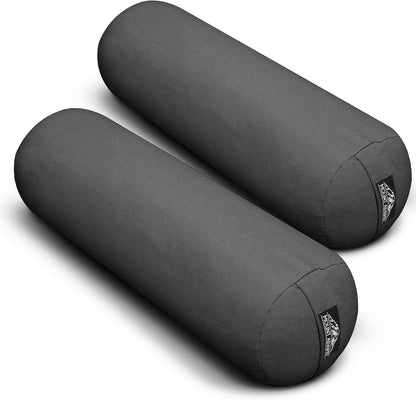 24"x8" Round Yoga Bolster with Handles